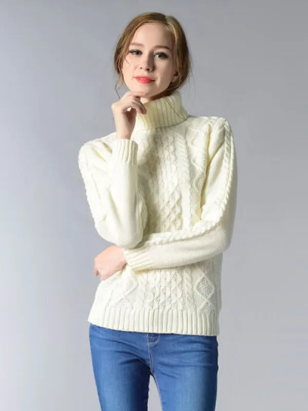 Cable-Knit Turtleneck Pullover Sweater sold by Charming Charlie