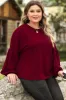 Plus Size Round Neck Dropped Shoulder T-Shirt sold by Charming Charlie