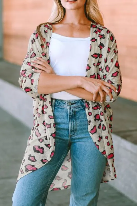 Printed Open Front Half Sleeve Cardigan sold by Charming Charlie
