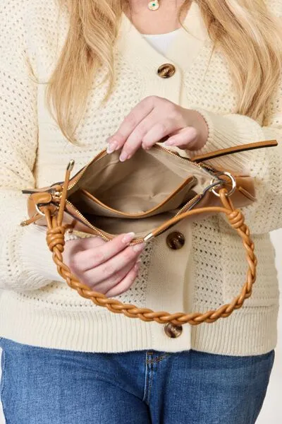 SHOMICO Braided Strap Shoulder Bag sold by Charming Charlie product image thumbnail 3