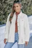 Distressed Button Up Frayed Hem Denim Jacket sold by Charming Charlie