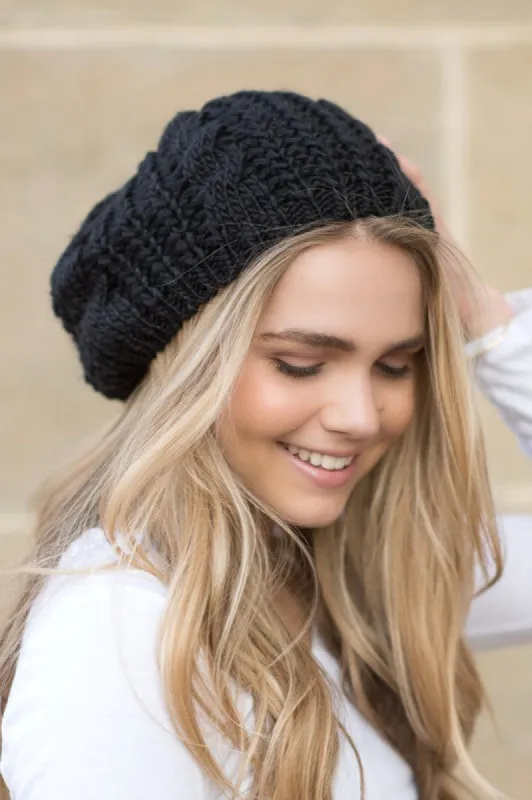Knit Slouchy Beret sold by Charming Charlie