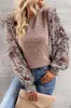 Heathered Floral Frill Lantern Sleeve Blouse sold by Charming Charlie