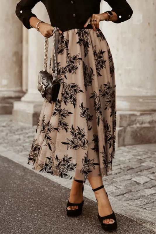 Embroidered High Waist Maxi Skirt sold by Charming Charlie