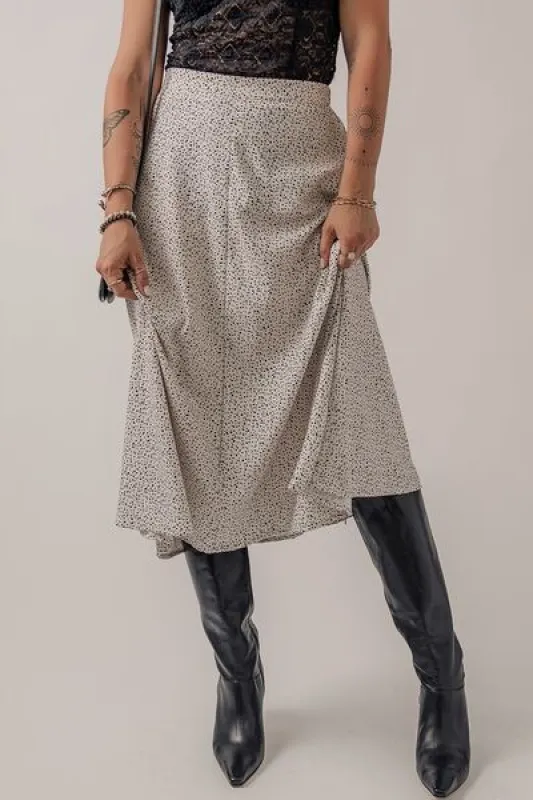 Speckle High Waist Midi Skirt sold by Charming Charlie