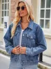 Pocketed Collared Neck Denim Jacket sold by Charming Charlie