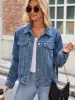 Pocketed Collared Neck Denim Jacket sold by Charming Charlie