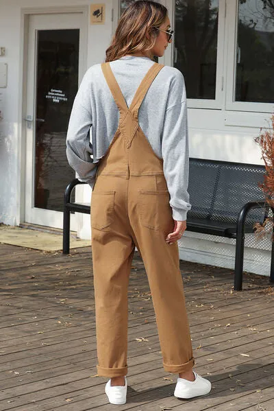Wide Strap Buttoned Straight Overalls sold by Charming Charlie product image thumbnail 2