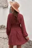 Smocked V-Neck Balloon Sleeve Dress sold by Charming Charlie