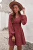 Smocked V-Neck Balloon Sleeve Dress sold by Charming Charlie