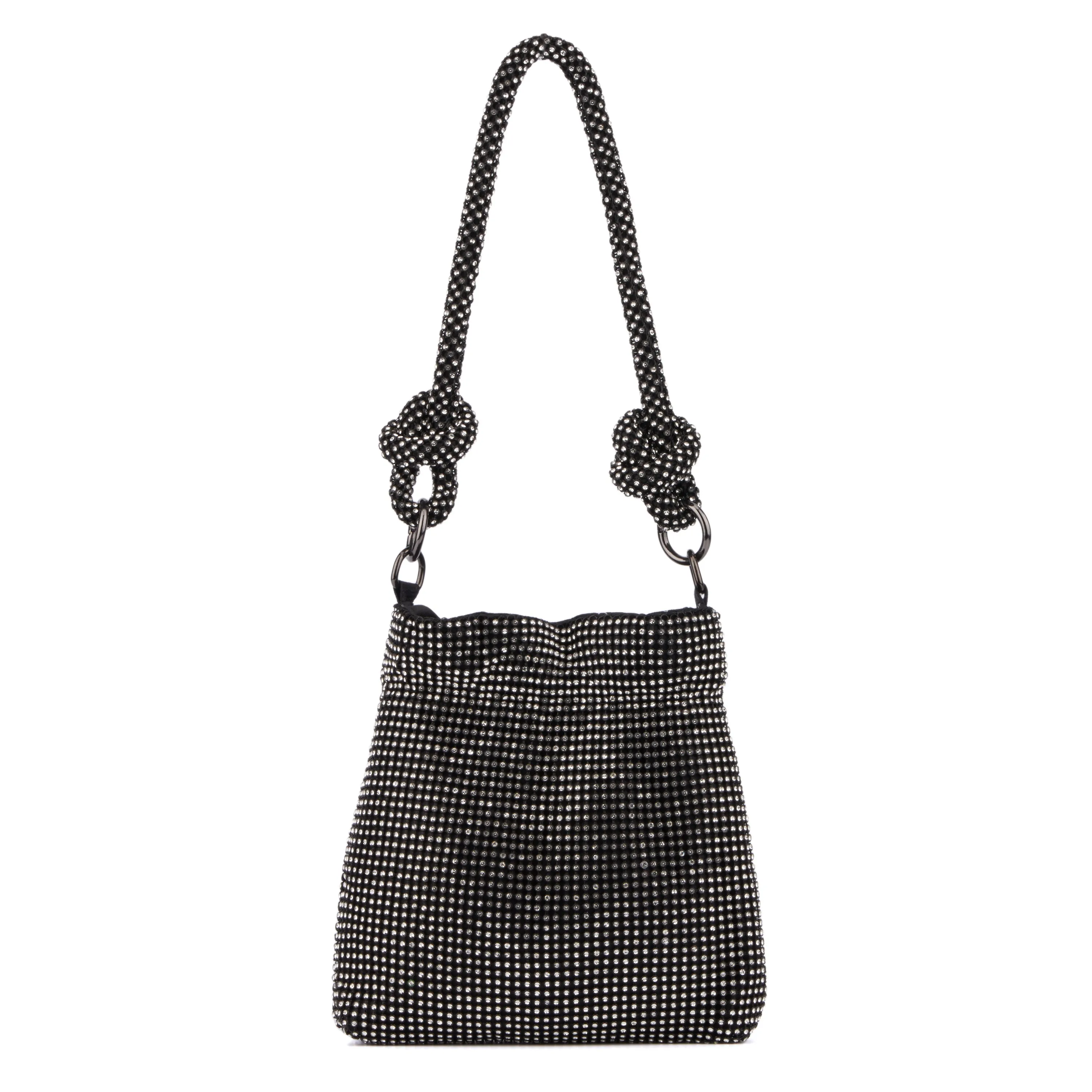 Women's Miley Rhinestone Bucket Bag With Knot Handles sold by Charming Charlie product image thumbnail 2