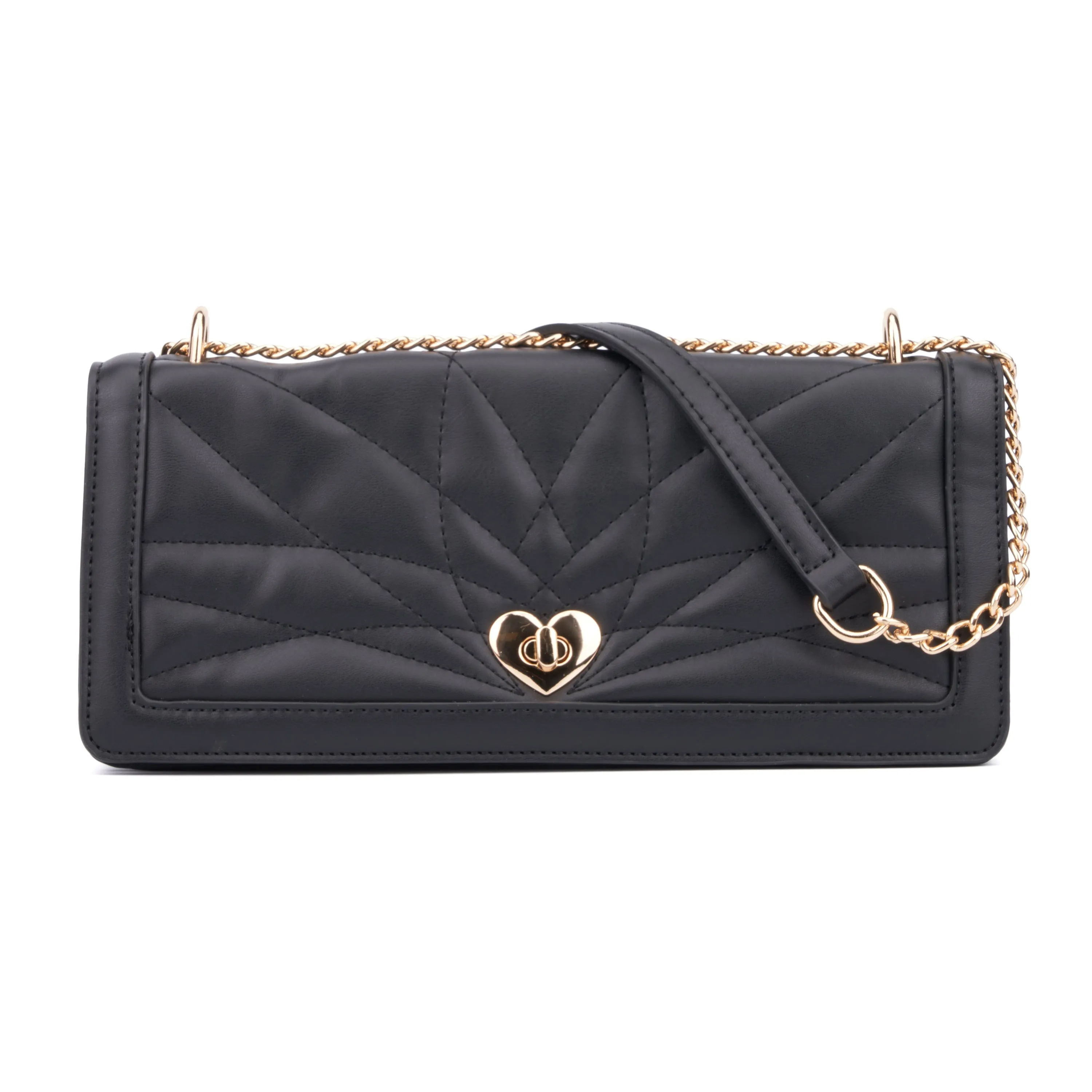 Women's Alanis Quilted Heart Twist Lock Baguette Bag sold by Charming Charlie product image thumbnail 2