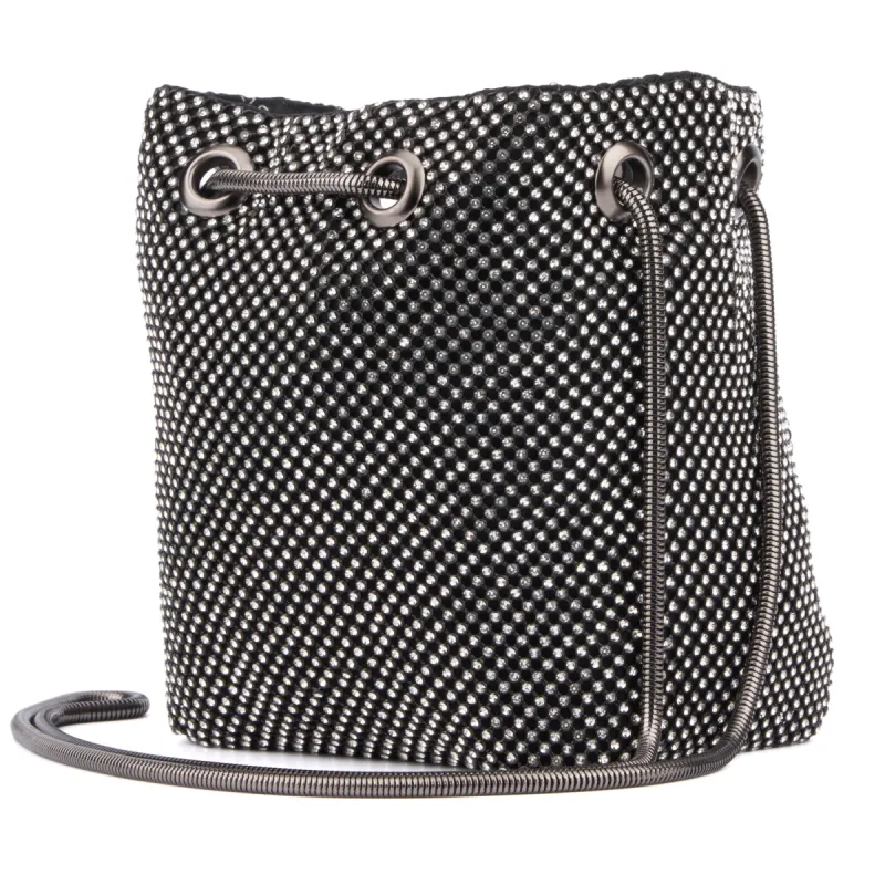 Women's Pamela Rhinestone Rope Chain Evening Bucket Bag sold by Charming Charlie