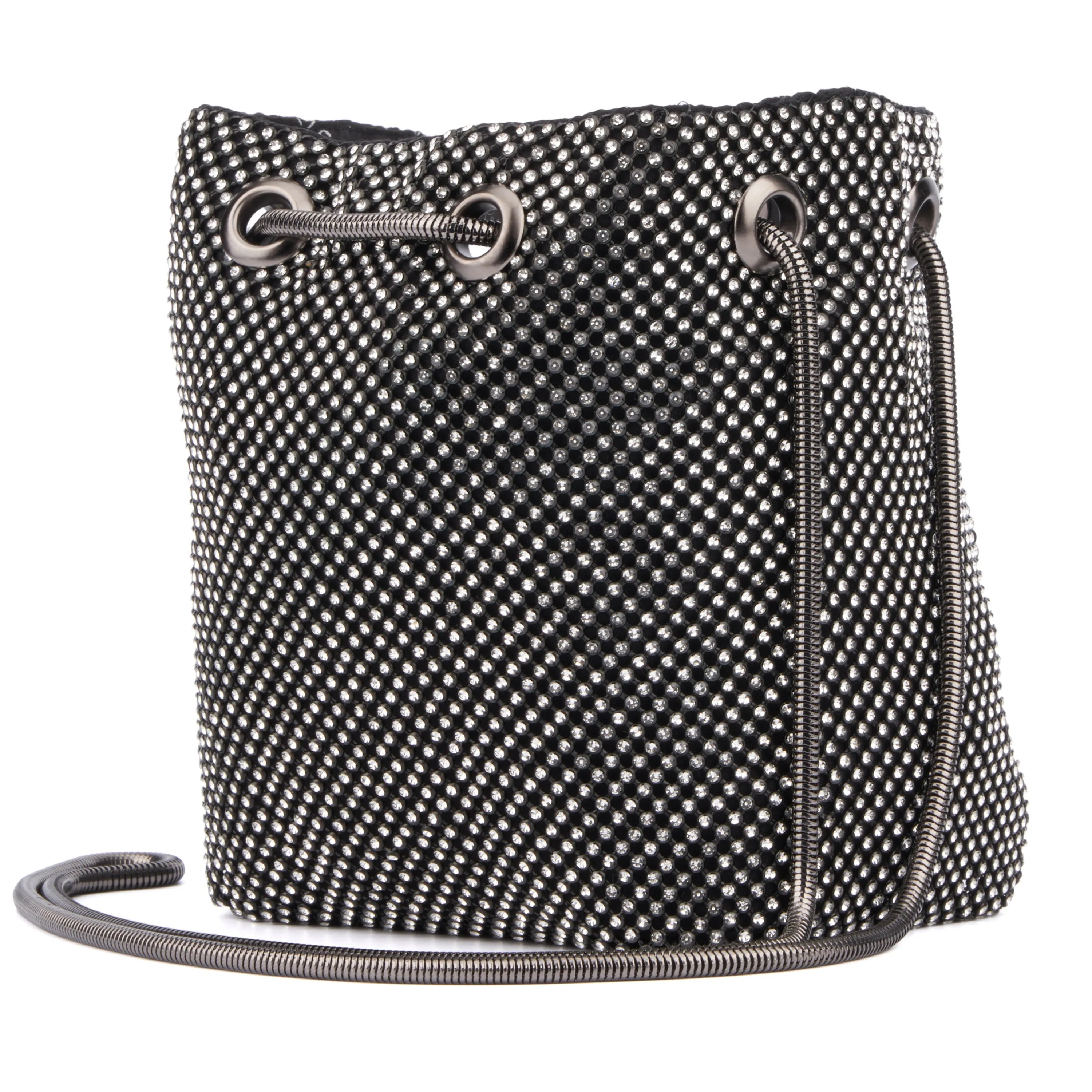 Women's Pamela Rhinestone Rope Chain Evening Bucket Bag sold by Charming Charlie