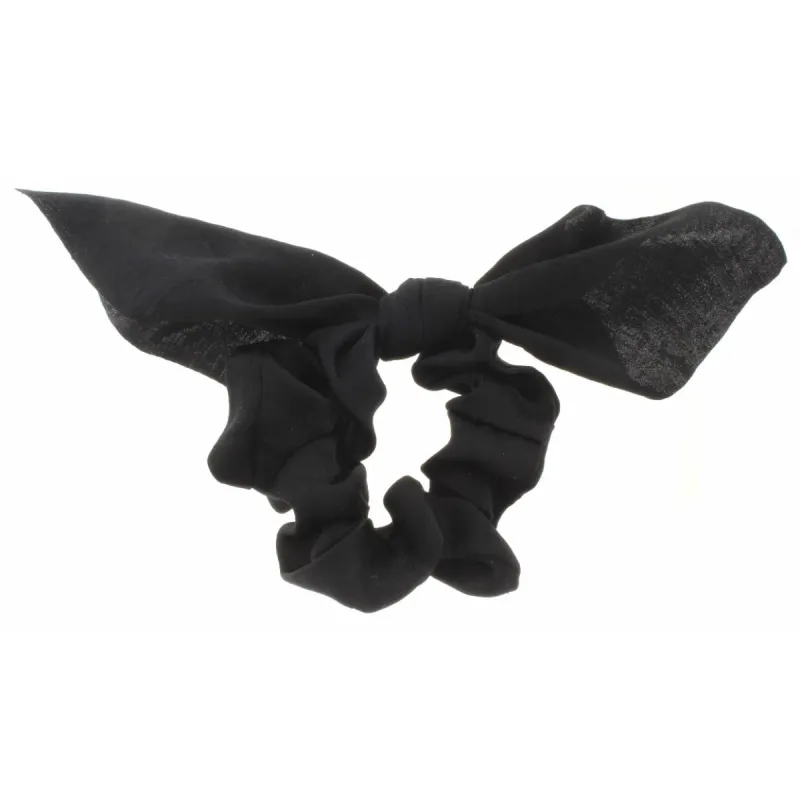 Black with Ties Scrunchie sold by Charming Charlie