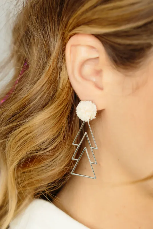 Cream Puff Tree Earring sold by Charming Charlie