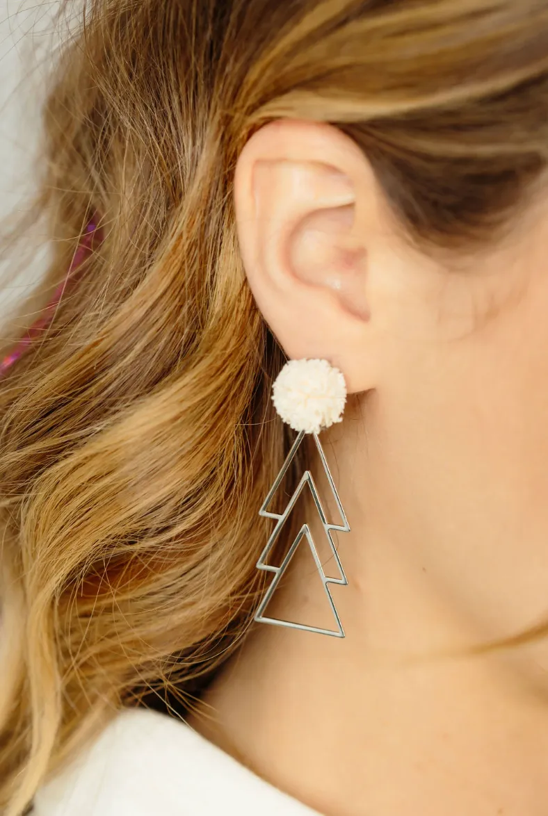 Cream Puff Tree Earring sold by Charming Charlie