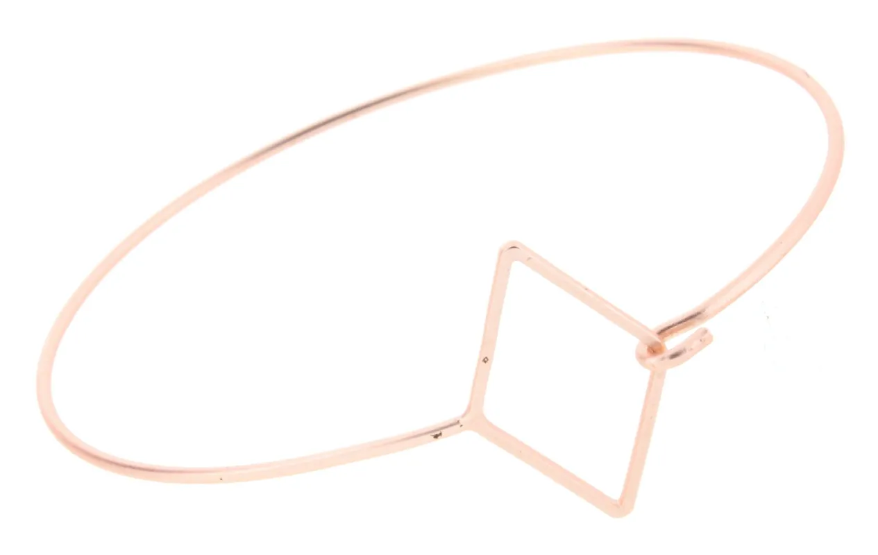 Delicate Rose Gold Diamond Latch Bracelet sold by Charming Charlie