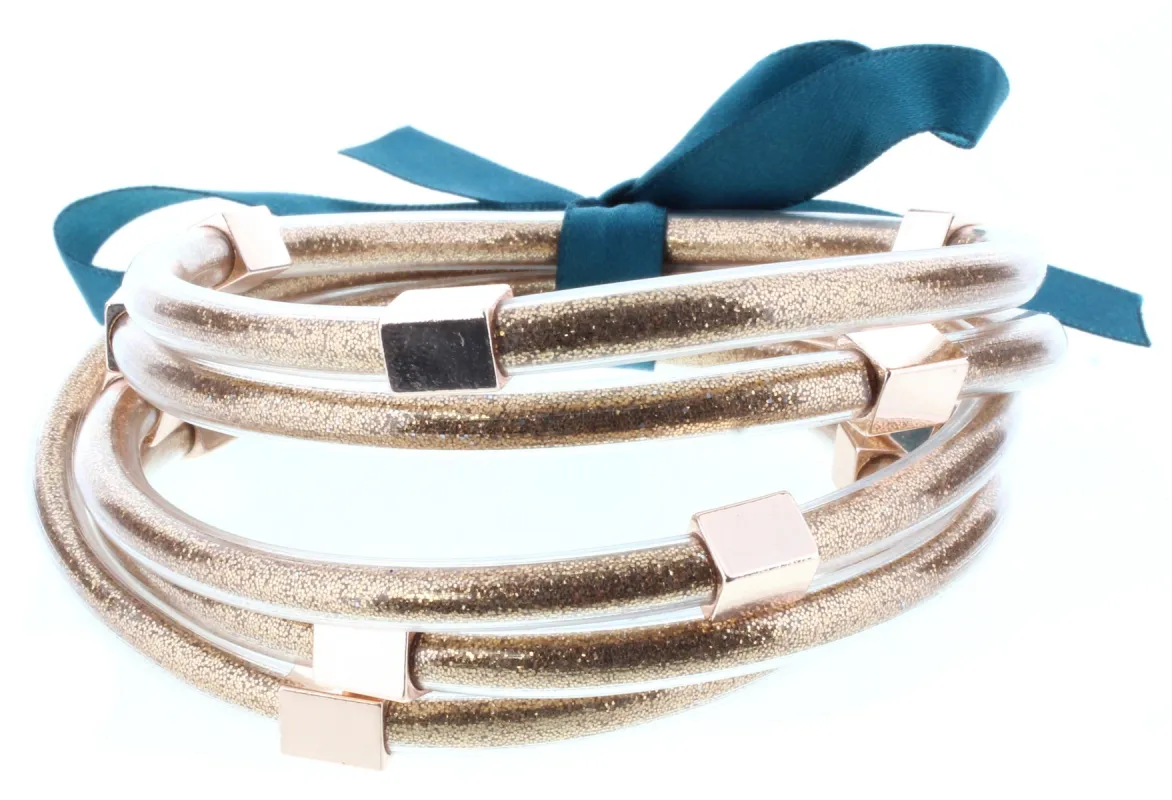 Rose Gold Filled Bangles Bracelet Set sold by Charming Charlie