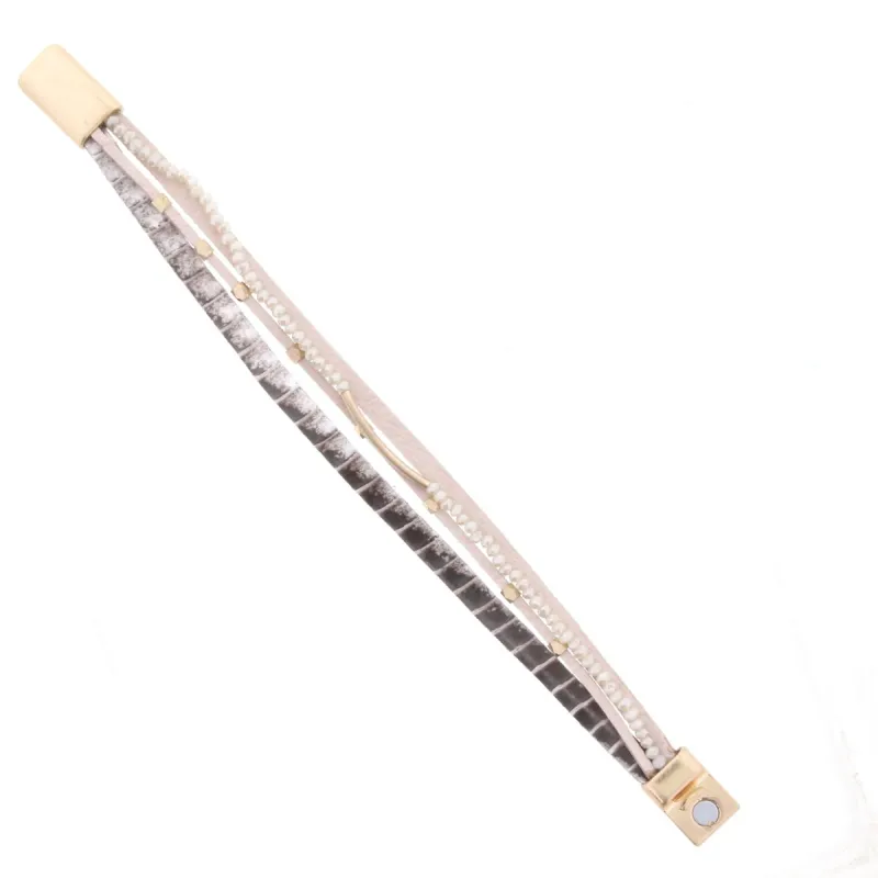 Multi Strand Snake Underbelly Magnetic Bracelet sold by Charming Charlie