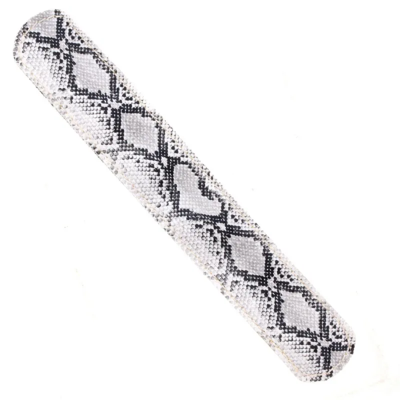 White Snakeshin Slap Bracelet sold by Charming Charlie