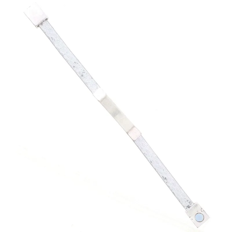 Silver Leather Snake Bracelet with Silver Bar sold by Charming Charlie