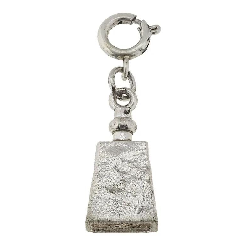 Silver 3D Cowbell Charm sold by Charming Charlie