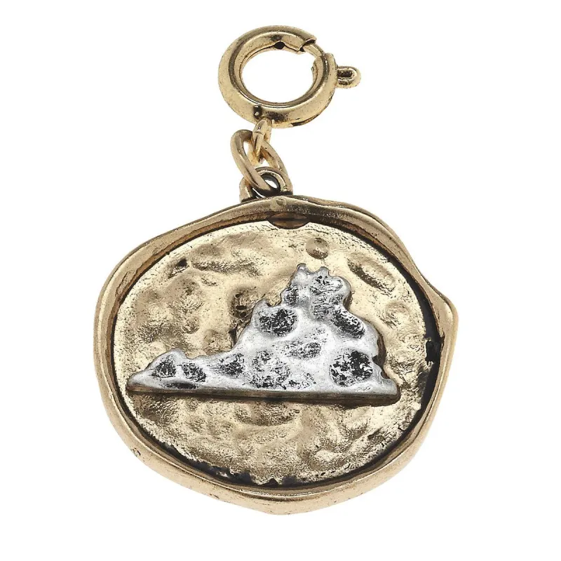 2-Tone State Charm - Virginia sold by Charming Charlie