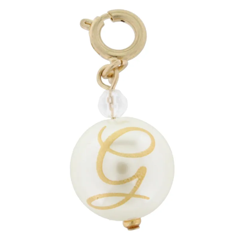 Faceted Pearl G Initial Charm sold by Charming Charlie