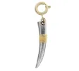 Silver Tusk with Gold Wire Wrapped Charm sold by Charming Charlie