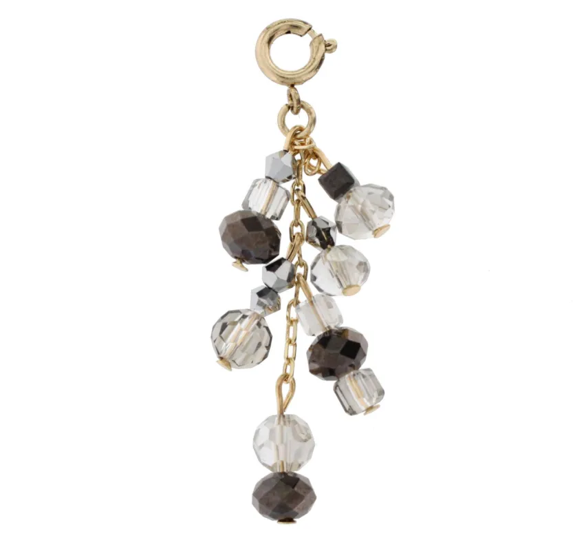 AntiqueGold and Black Diamond Dangle Charm sold by Charming Charlie
