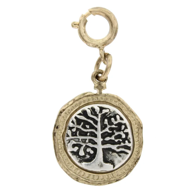 Strong Roots 2-Tone Tree Charm sold by Charming Charlie