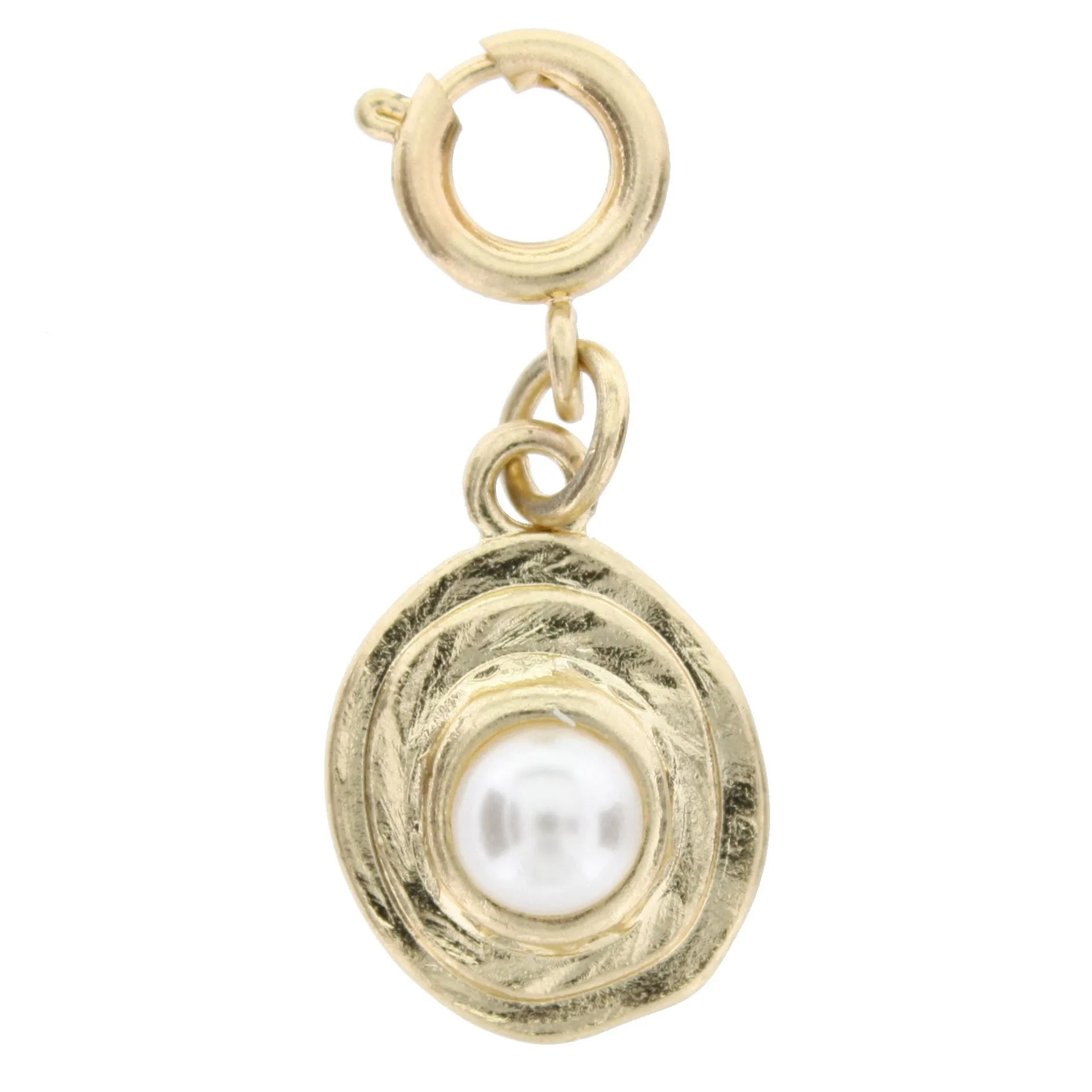 Pearl on Gold Backdrop Charm sold by Charming Charlie