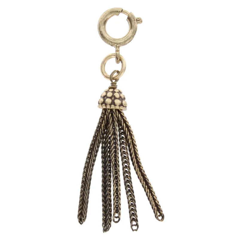Patina Capped Copper Tassel Charm sold by Charming Charlie