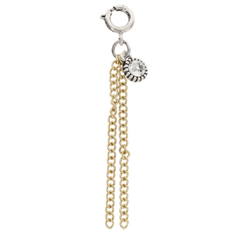 Gold Chain Strands with Diamond Accent Charm sold by Charming Charlie