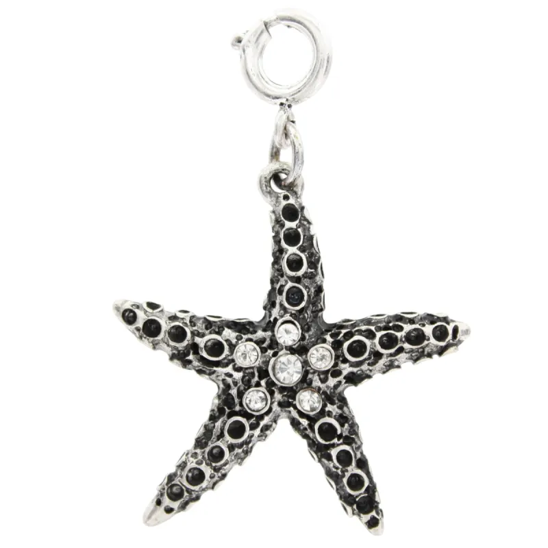Silver 3D Starfish with Diamond Center sold by Charming Charlie