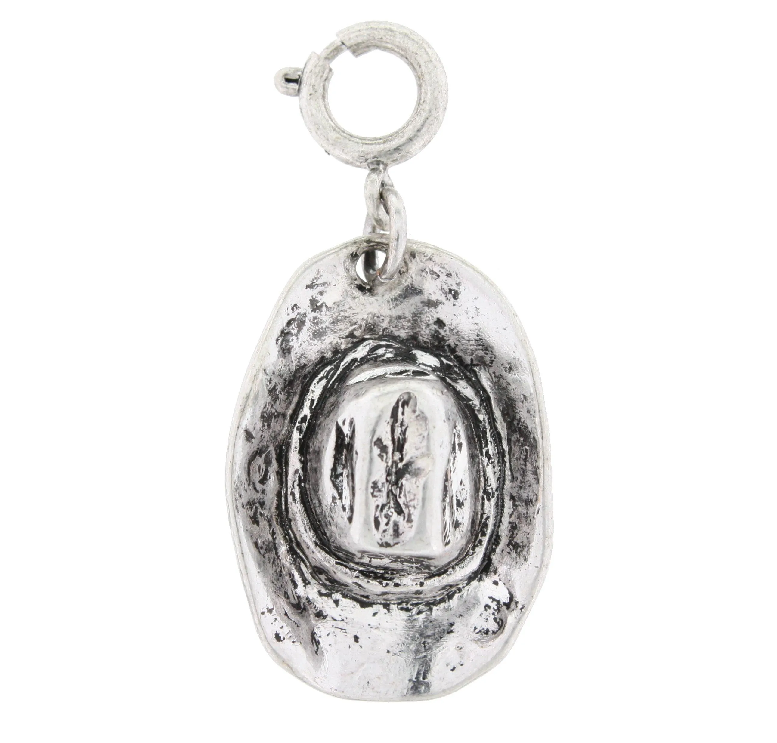 Silver 3D Cowboy Hat Charm sold by Charming Charlie