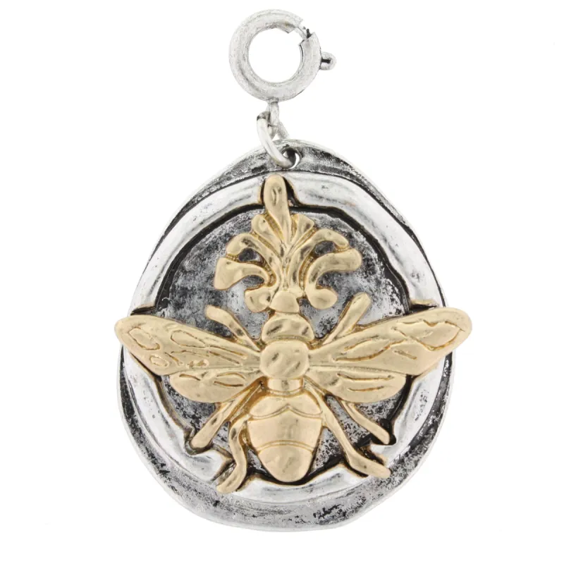 2-Tone Bee at Flower Charm sold by Charming Charlie