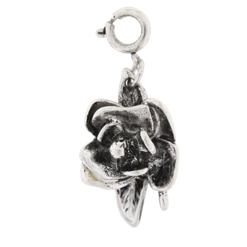 Silver Stop and Smell the Magnolias Charm sold by Charming Charlie