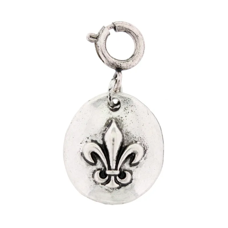 Silver Fleur De Lis Charm sold by Charming Charlie
