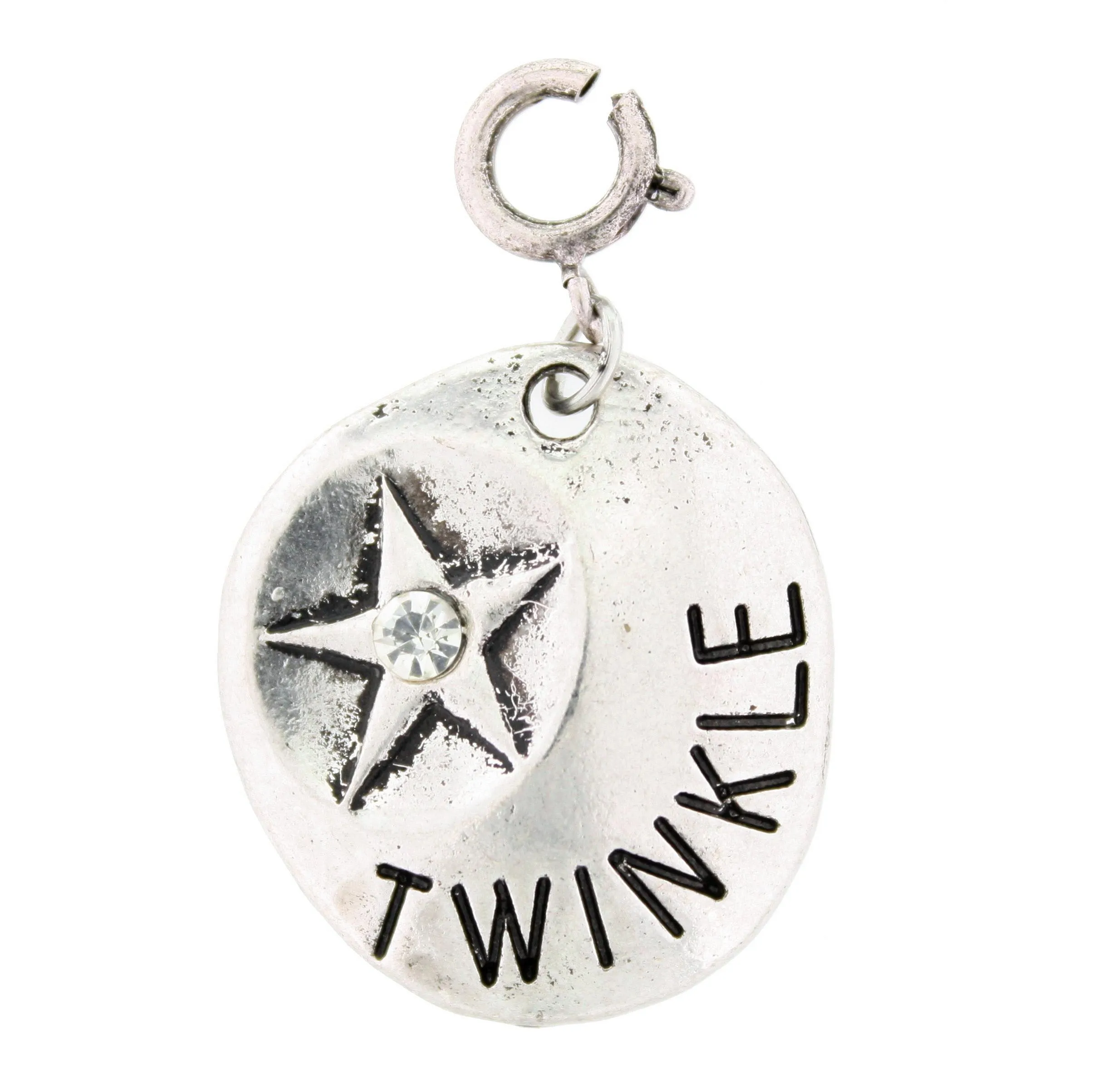 Silver Twinkle Little Star Charm sold by Charming Charlie