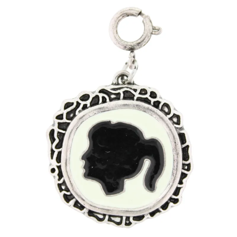 Silver Female Cameo Charm sold by Charming Charlie