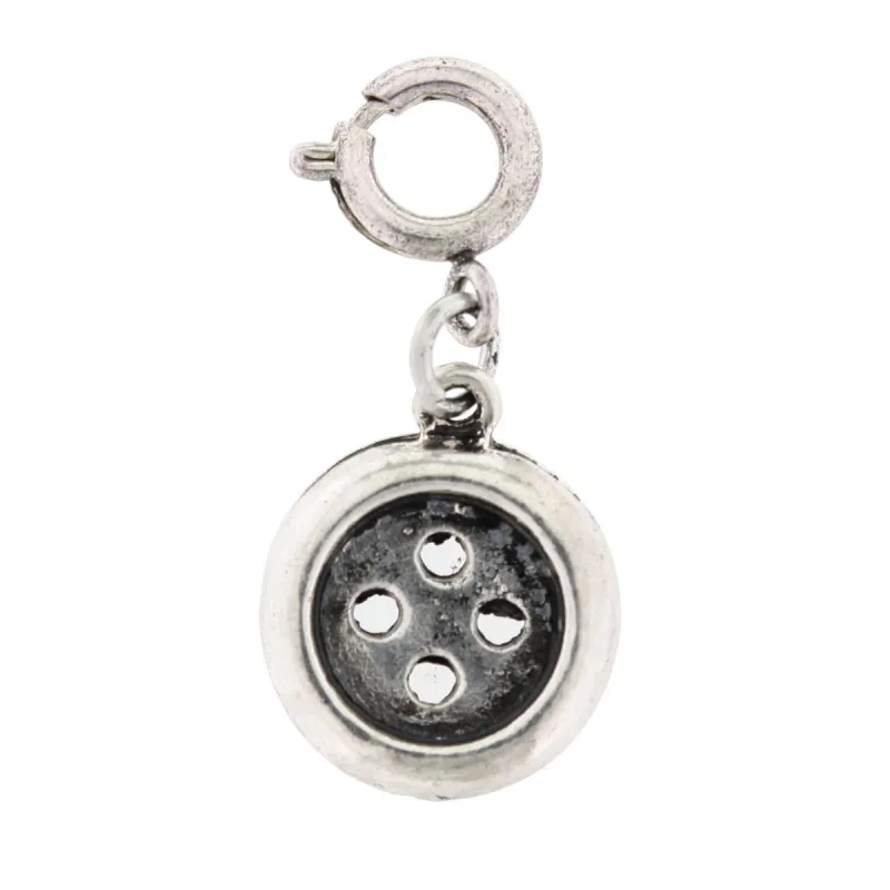 Silver Button Charm sold by Charming Charlie