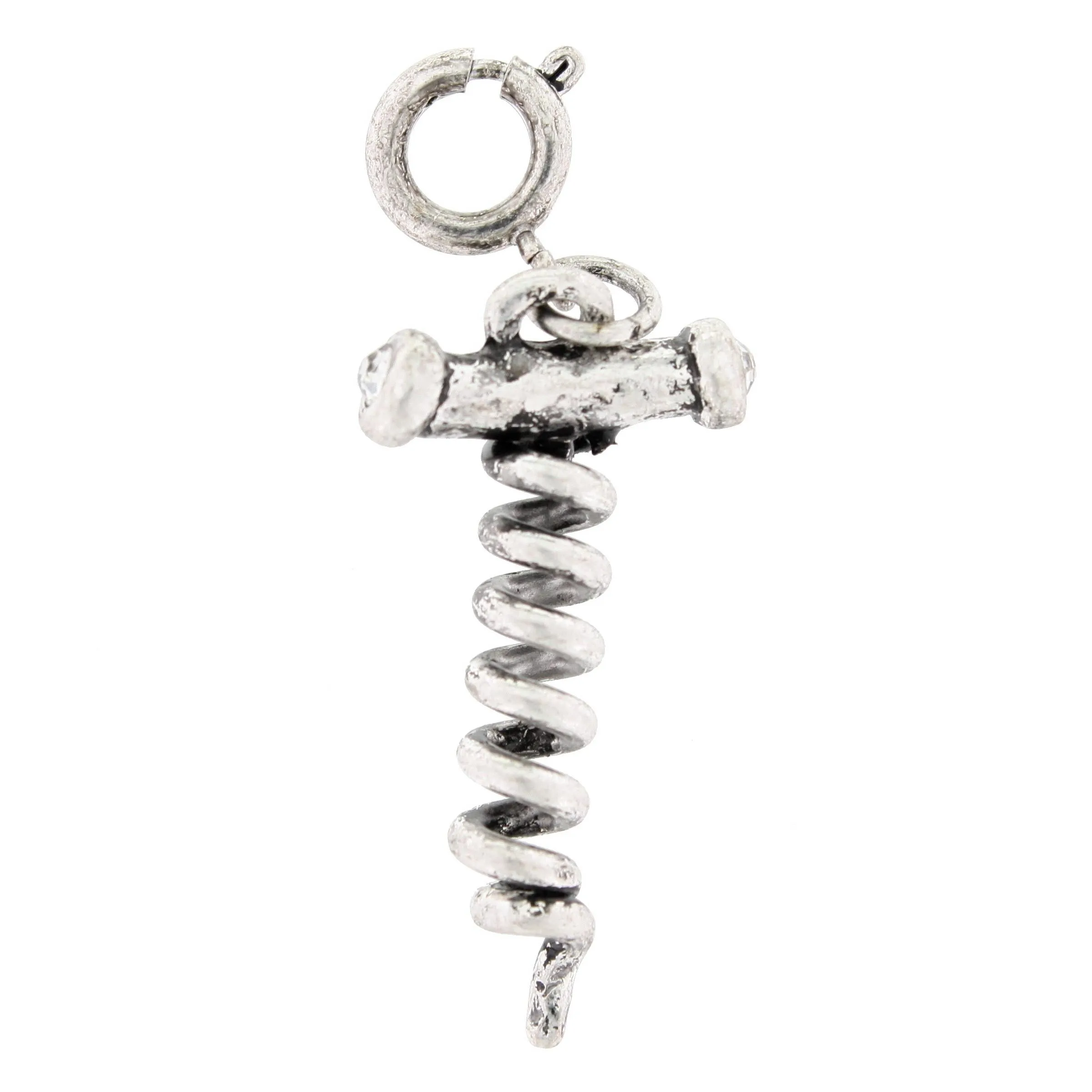 Silver Corkscrew Charm sold by Charming Charlie