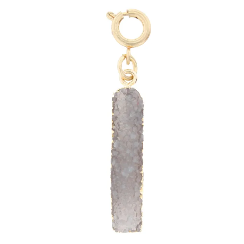 Grey Druzy Charm sold by Charming Charlie
