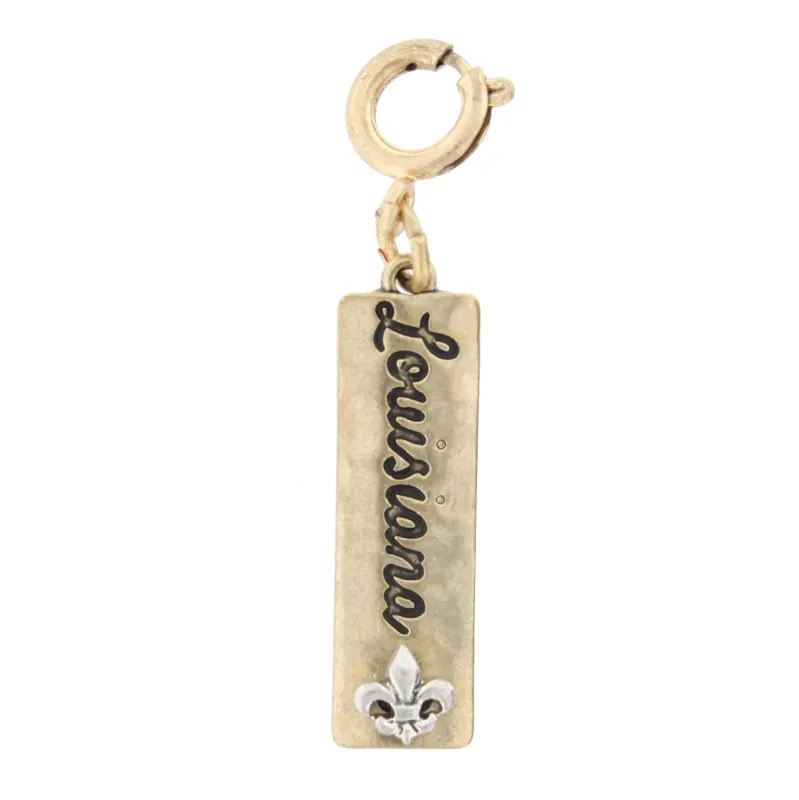 Louisiana with Fleur De Lis Charm sold by Charming Charlie