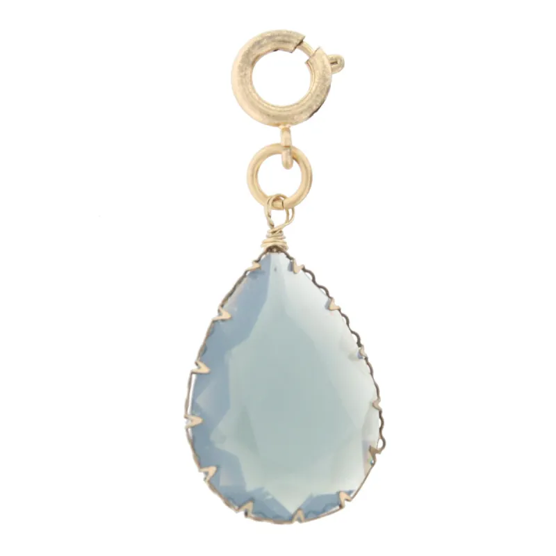 Faceted Blue Stone Charm sold by Charming Charlie
