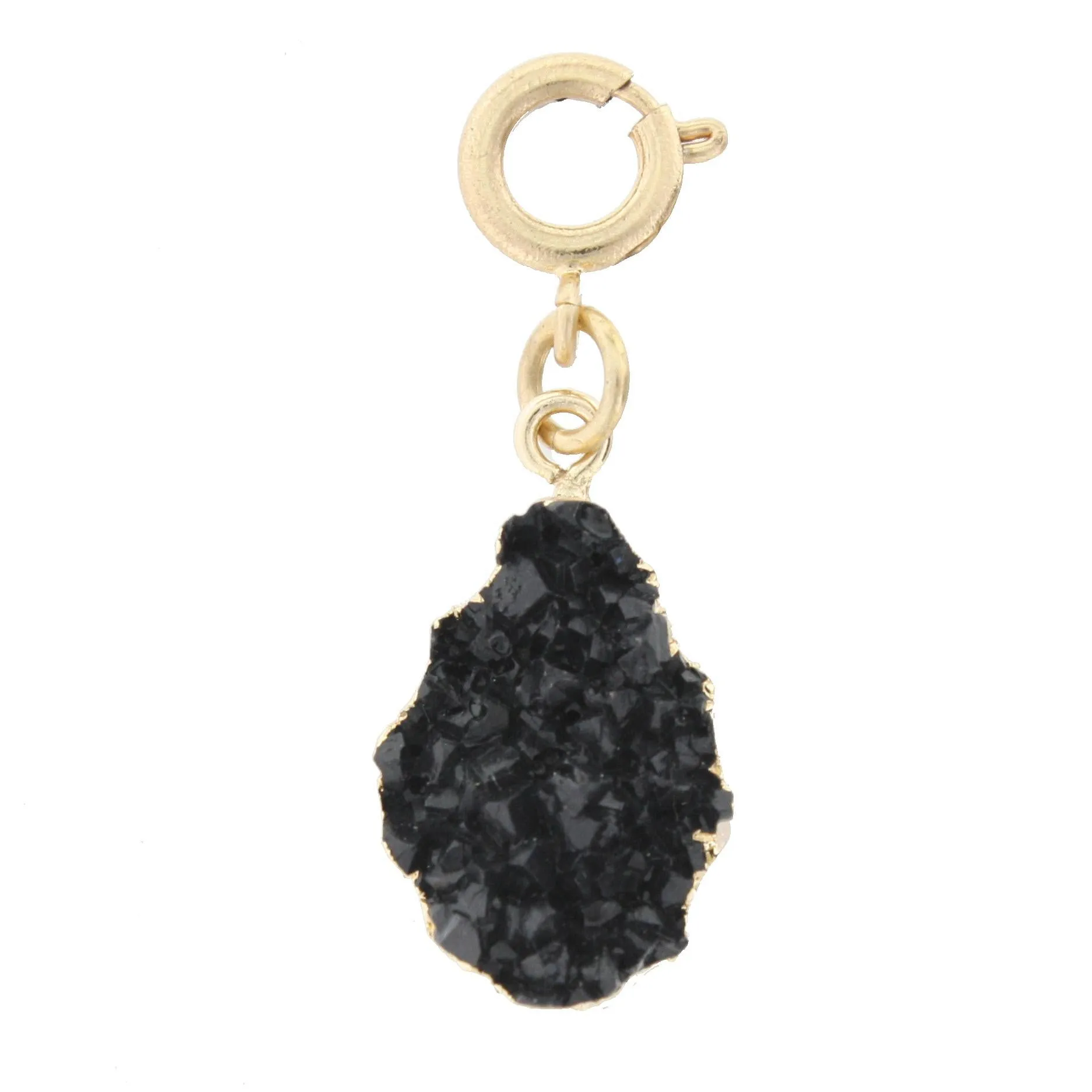 Black Druzy Charm sold by Charming Charlie