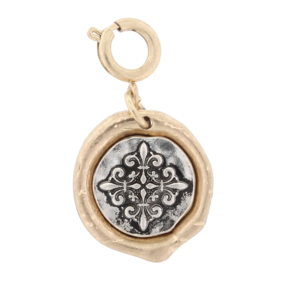 2-Tone Jane Marie Logo Charm sold by Charming Charlie