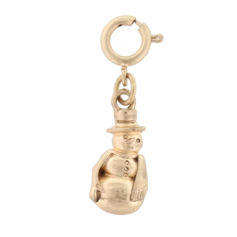 Antique Gold Snowman Charm sold by Charming Charlie